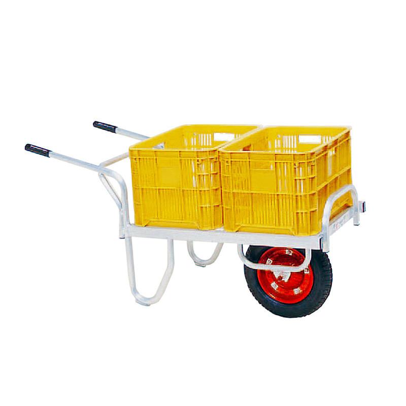 一輪車 / アルミ平型二輪車 コンテナ3個用 ネコ