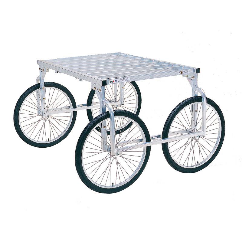 ハラックスHARAX アルミ製収穫台車楽太郎 RA-200 エアータイヤ伸縮仕様 ハラックス 楽太郎 アルミ製 収穫台車 RA-200 エアータイヤ 台車 運搬