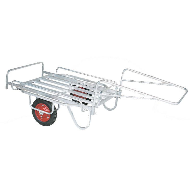 リヤカー 大型 折りたたみ アルミ 【超ロングサイズ】耐荷重150kg