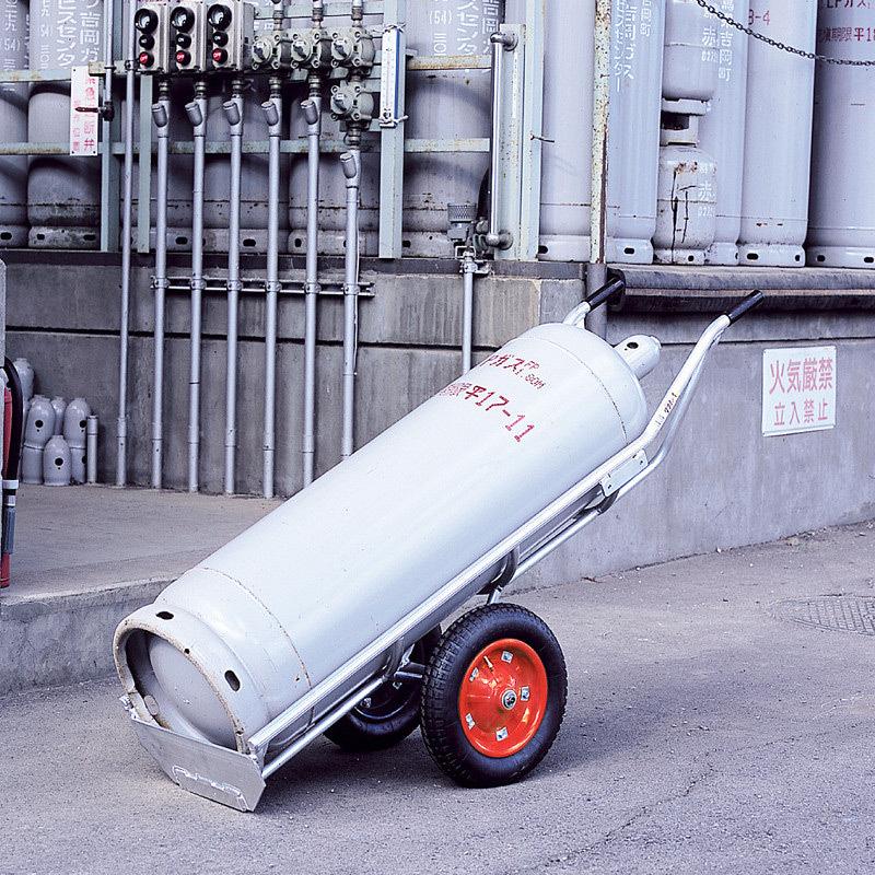ハラックス タフボーイ アルミ製 LPガスボンベ運搬車 2輪 LPG-502 運搬 