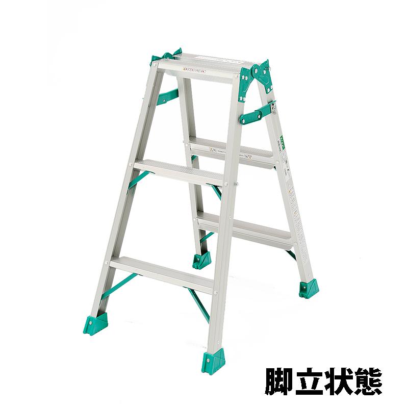 ピカ はしご兼用脚立 JOB-90E 両面幅広踏ざん 60mm 最大使用質量130kg 中折式