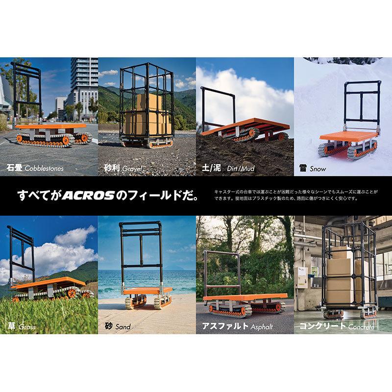 クローラ－台車 キャタピラ台車 クローラー台車 フットスタンド付き アクロス SC