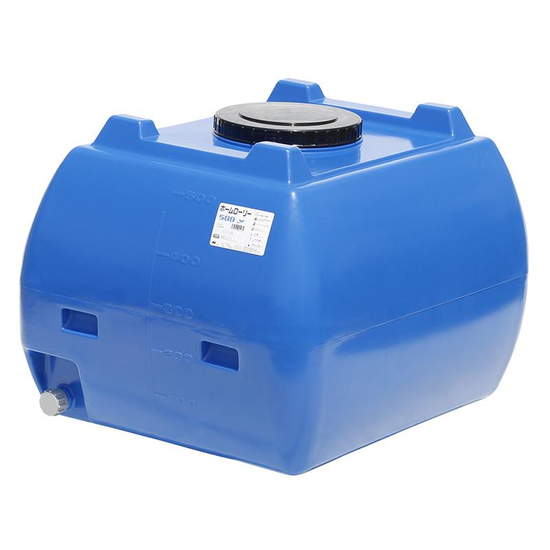 スイコー ホームローリータンク HLT-500 容量500L ブルー ローリータンク コンパクトタンク 業務用 貯水タンク 貯水槽 雨水 農業 園芸 防災
