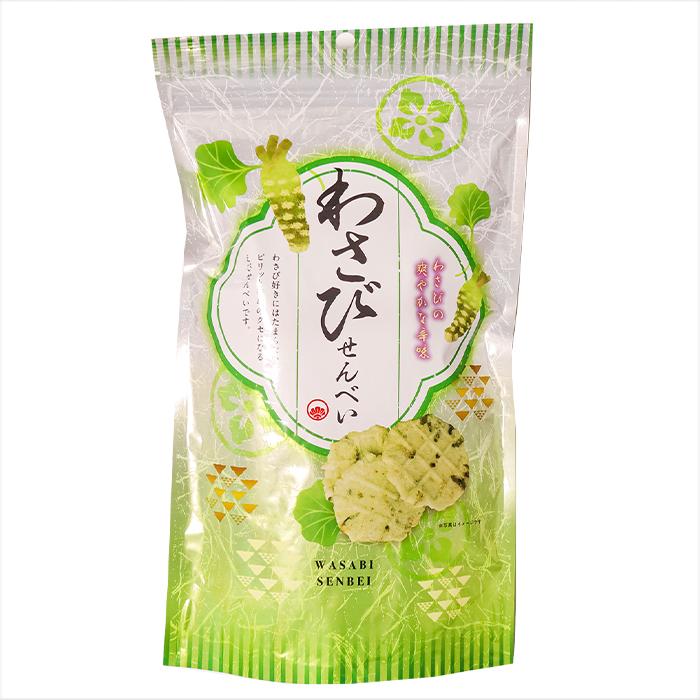 【送料無料】わさびせんべい 80g×6個 お菓子 せんべい おつまみ かるせん 山葵 ワサビ おやつ 駄菓子 お茶菓子 煎餅 ワサビ わさび風味 お酒の肴 季折｜kiori-store｜02