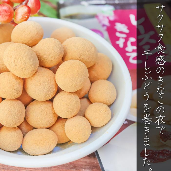 送料無料】国産きなこ使用！レーズンきなこ 85g×3個 サクサク食感 干し