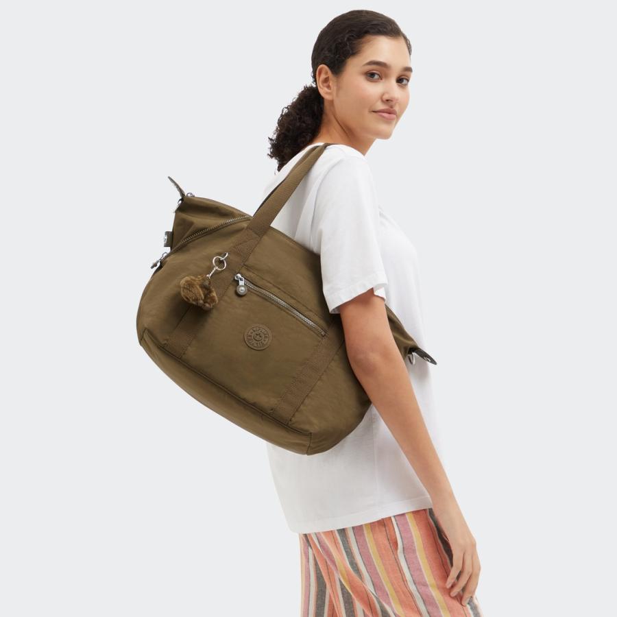 キプリング 公式 ボストンバッグ ART(Smooth Khaki) アート (スムースカーキ) K106191NA ベーシック コレクション | kipling | 07