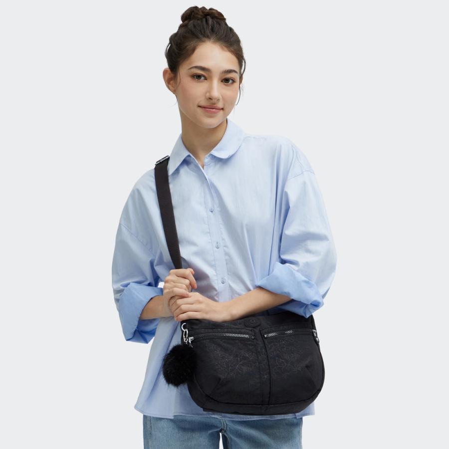kipling（キプリング） 公式 ショルダーバッグ IZELLAH(Black Floral