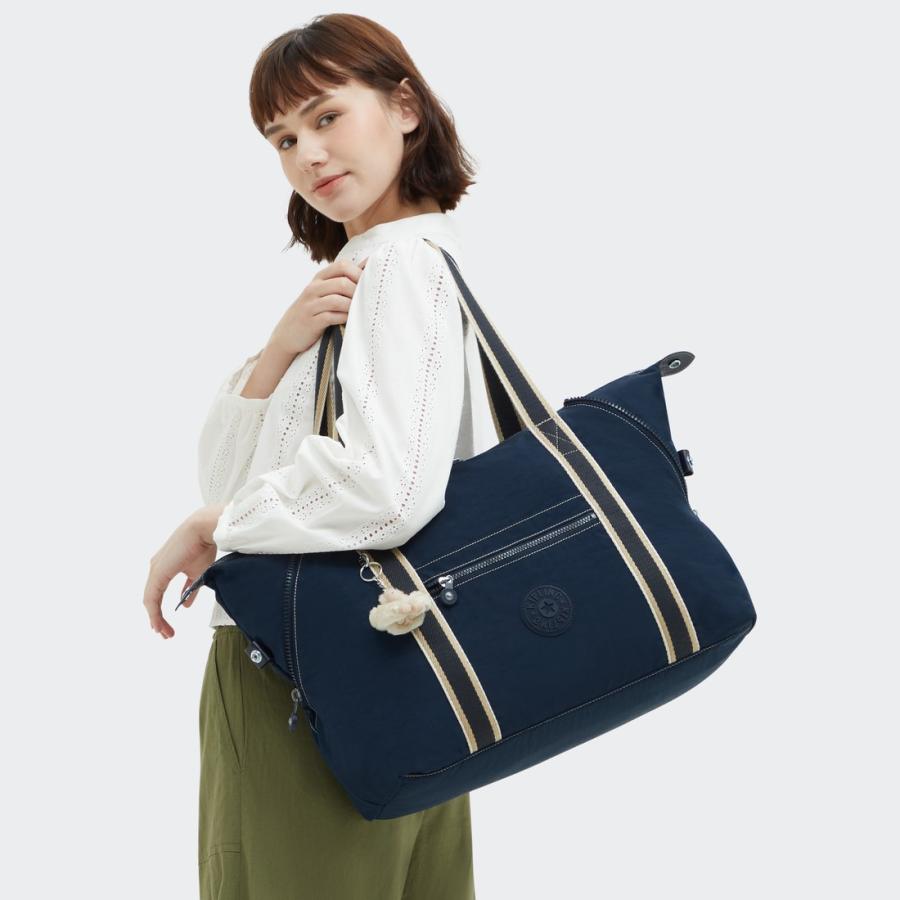 kipling（キプリング） 公式 ボストンバッグ ART M(Blue Bleu S Web