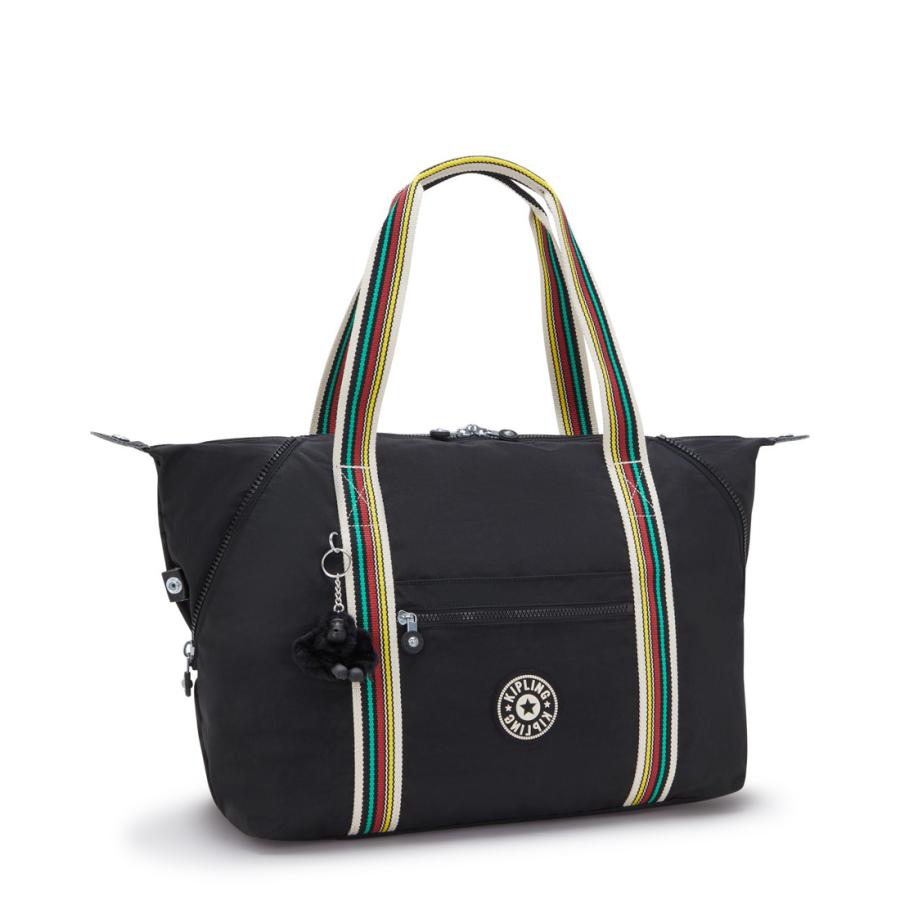 kipling（キプリング） 公式 ボストンバッグ ART M(Black Stripe WF