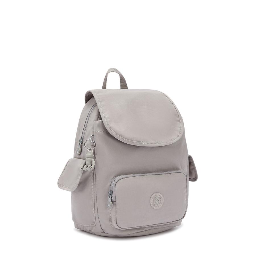 ☆キプリング☆グレー リュック・バックパック マスコット付き kipling（キプリング） 公式 リュック バックパック CITY PACK S(Grey