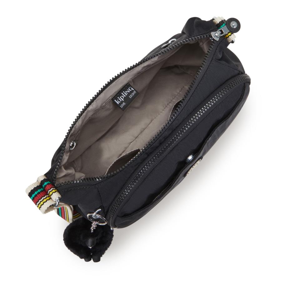 キプリング kipling キャリーバッグ チャーム　2輪 ブラック kipling（キプリング） 公式 ショルダーバッグ CAI(Black Stripe WF