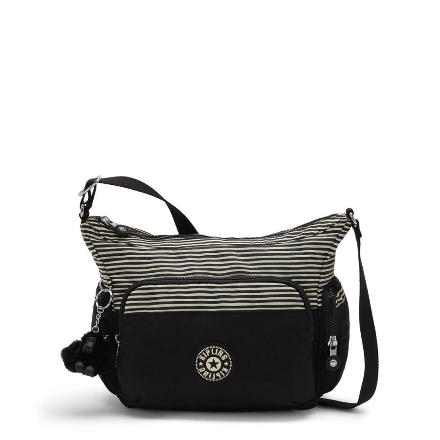 kipling（キプリング） 公式 ショルダーバッグ GABB S(Stripe Black Bl 