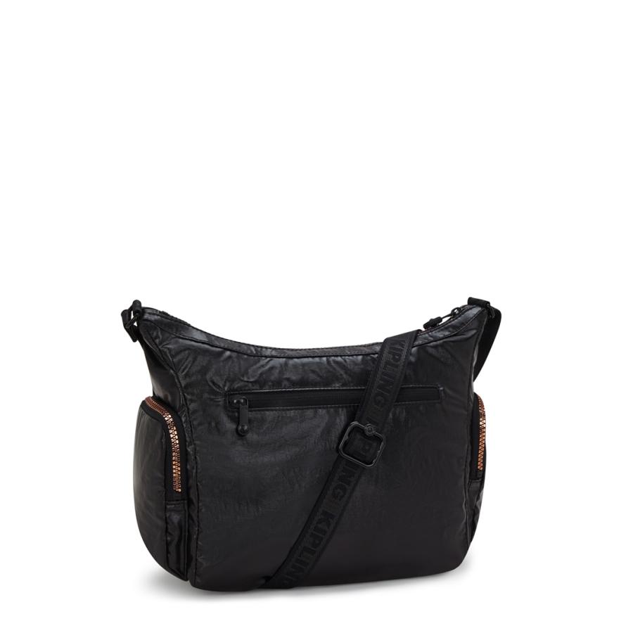Kipling(キプリング) ショルダーバッグ - ダークブラウン×黒 ストラップ着脱可 kipling（キプリング） 公式 ショルダーバッグ GABB S(Glorious Copper