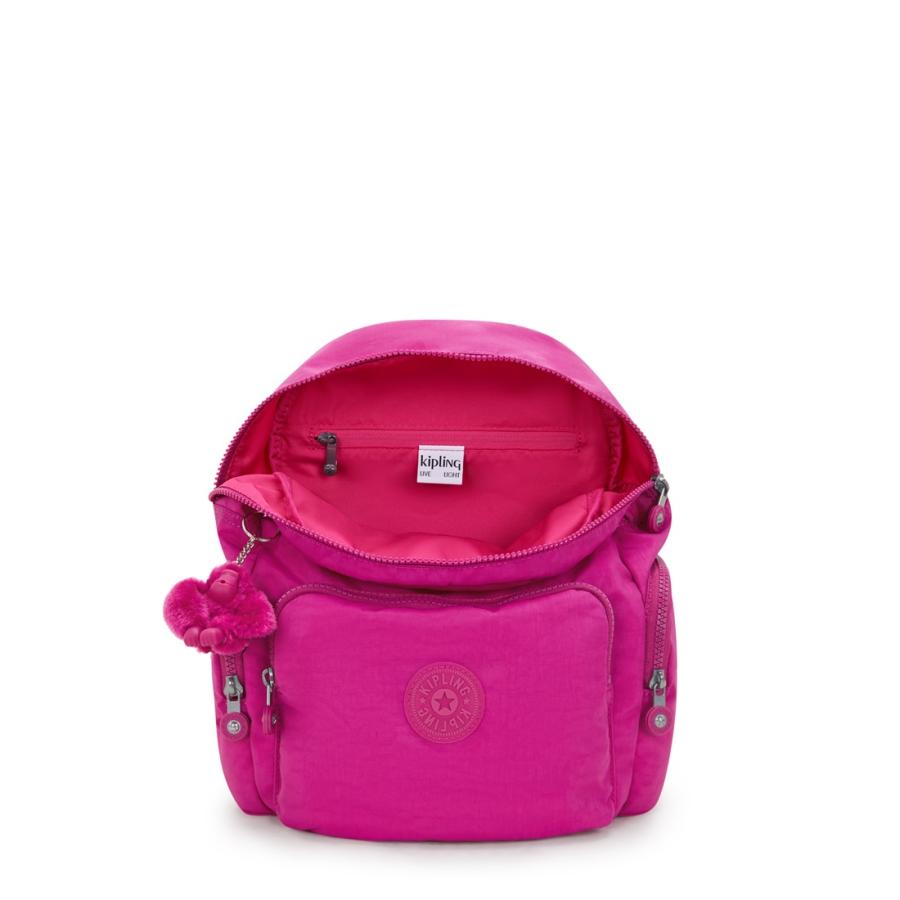 キプリング 公式 リュック バックパック CITY ZIP S(Glowing Fuchsia) シティジップエス(グローイングフクシア) KI35233KU ベーシック コレクション | kipling | 02