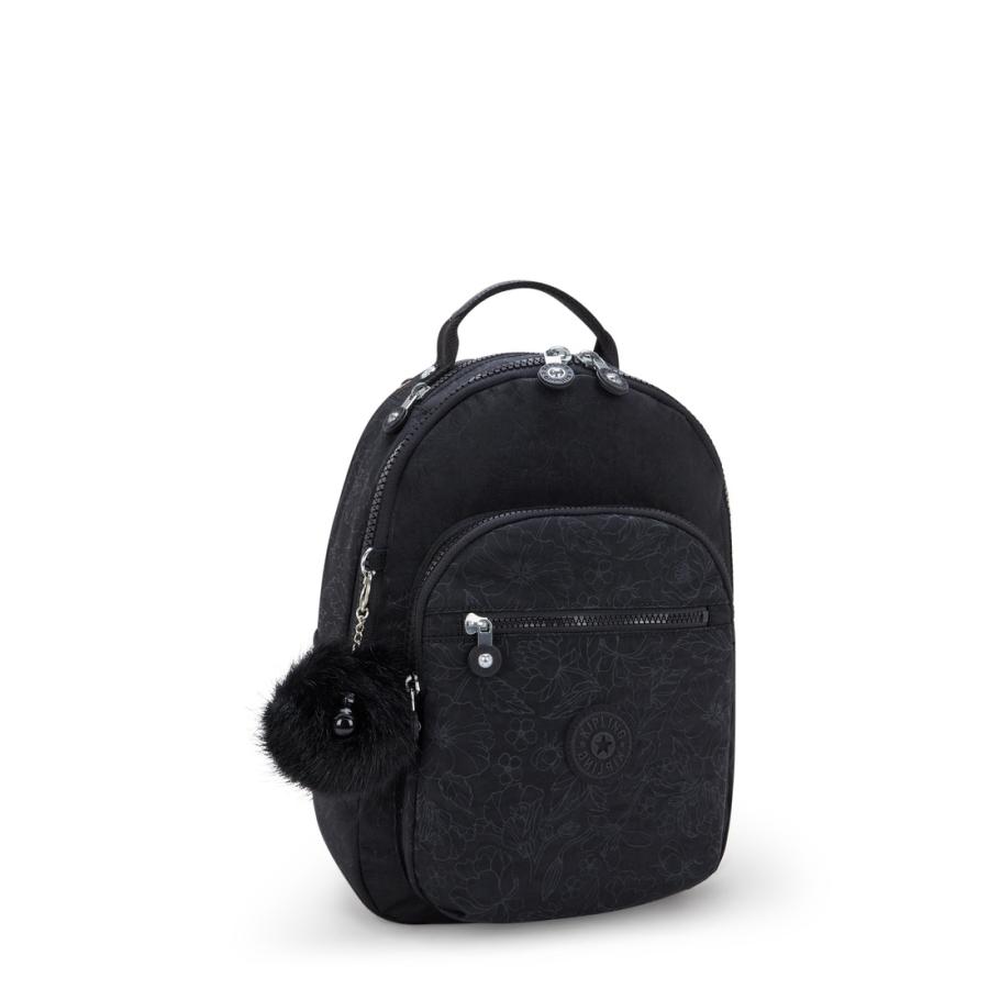 キプリング 公式 リュック バックパック SEOUL S(Black Floral Em) ソウルエス(ブラックフローラルエンボス) KI378928Y 日本限定コレクション | kipling | 03