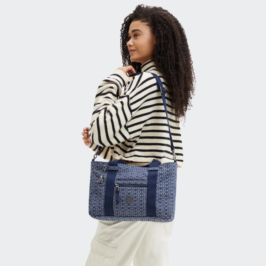 kipling（キプリング） 公式 トートバッグ RITTA S(Signature Denim) リタエス(シグネチャーデニム ...