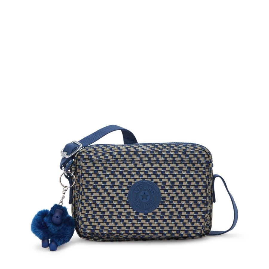 キプリング 公式 ショルダーバッグ ABANU(Blue on Wire) アバヌ(ブルーオンワイヤー) KI39429PC ベーシックプリント コレクション | kipling