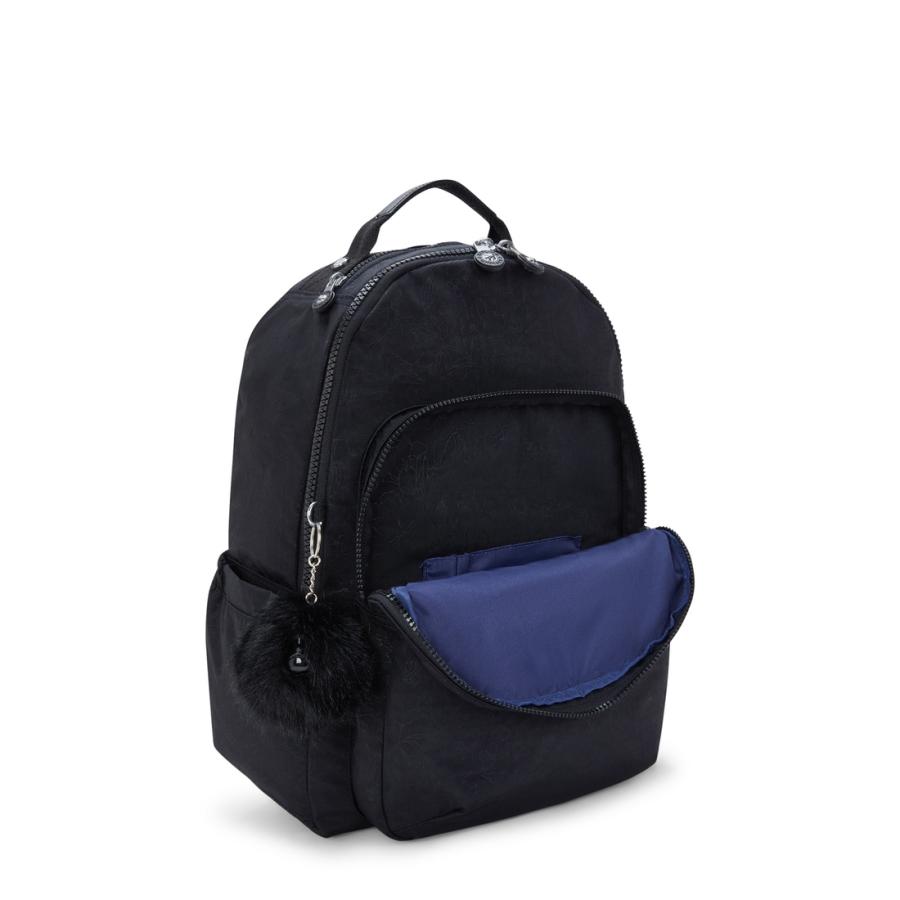 キプリング 公式 リュック バックパック SEOUL(Black Floral Em) ソウル(ブラックフローラルエンボス) KI403428Y 日本限定コレクション | kipling | 04