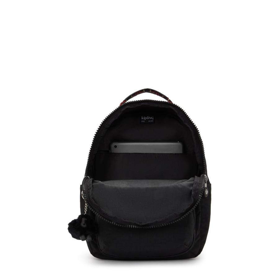 キプリング 公式 リュック バックパック SEOUL S(Noir W Red Beig) ソウルエス(ノワールWレッドベージュ) KI4082K3K 　期間限定価格 2026/8/9 まで | kipling | 02