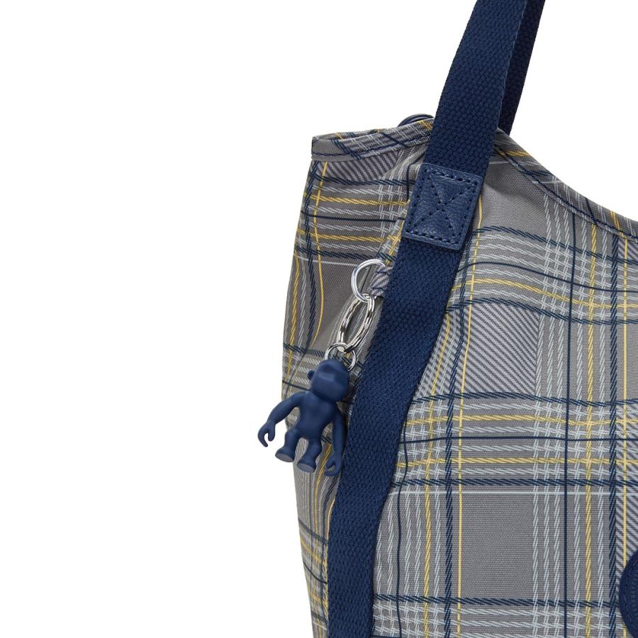 kipling（キプリング） 公式 トートバッグ BALLOON(Blue Grey Plaid