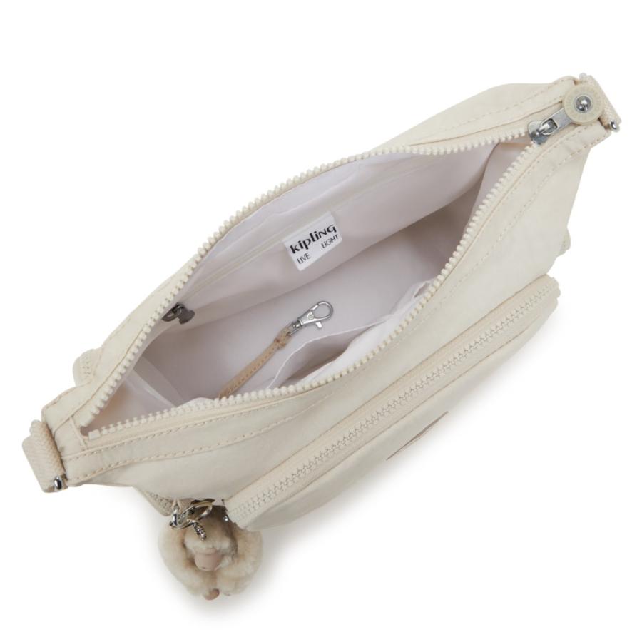 新品 キプリング KIPLING ショルダーバッグ シロ ベージュ系 キプリング kipling バッグ ショルダーバッグ 斜め掛けバッグ KI9390