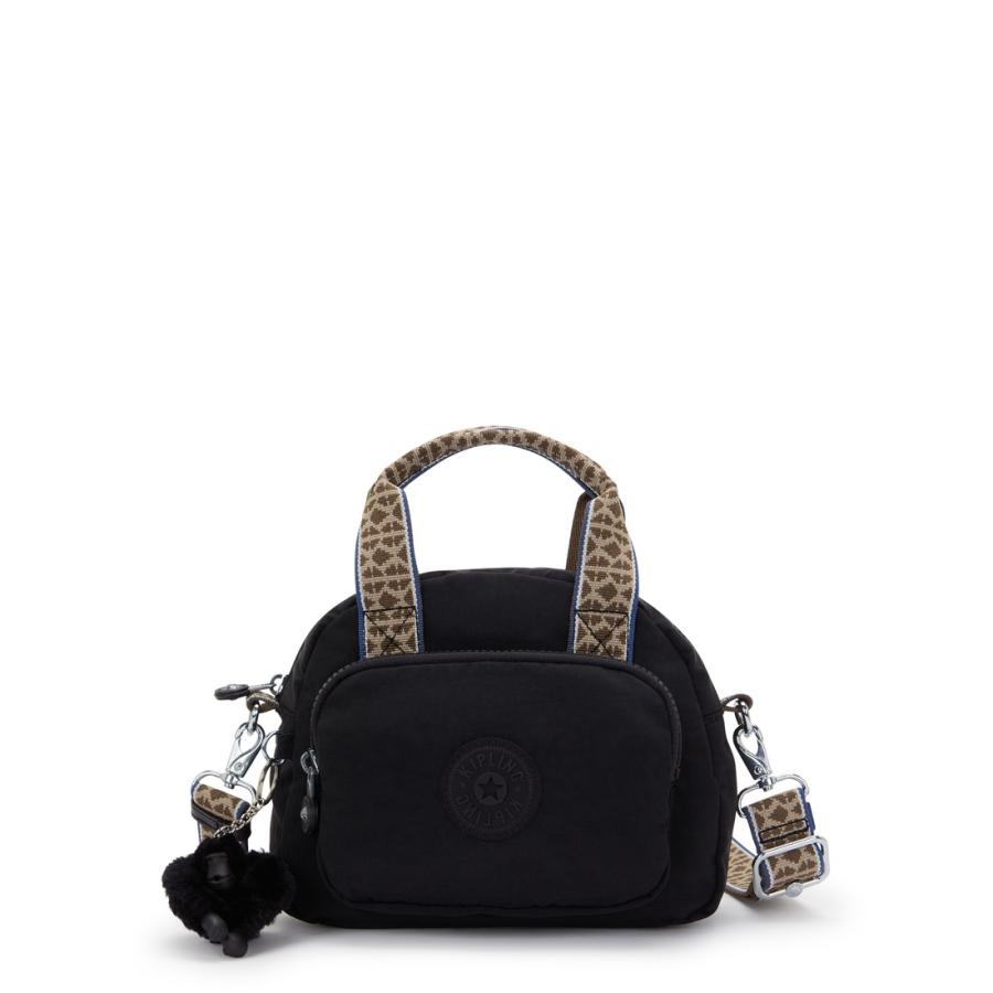 キプリング 公式 ハンドバッグ DEFEA MINI(Noir KWeb Khaki) デフィアミニ(ノワールKウェビングカーキ) KI4777K2G ベーシック コレクション | kipling
