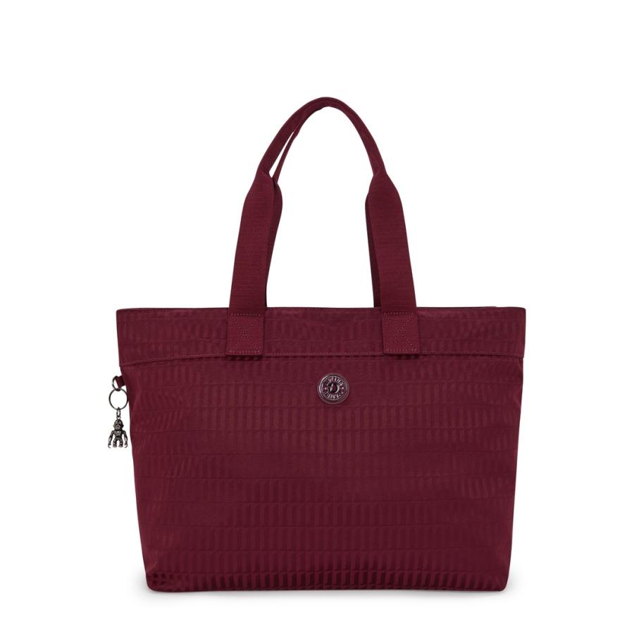 kipling（キプリング） 公式 トートバッグ COLISSA UP(Maroon Tile Jq 