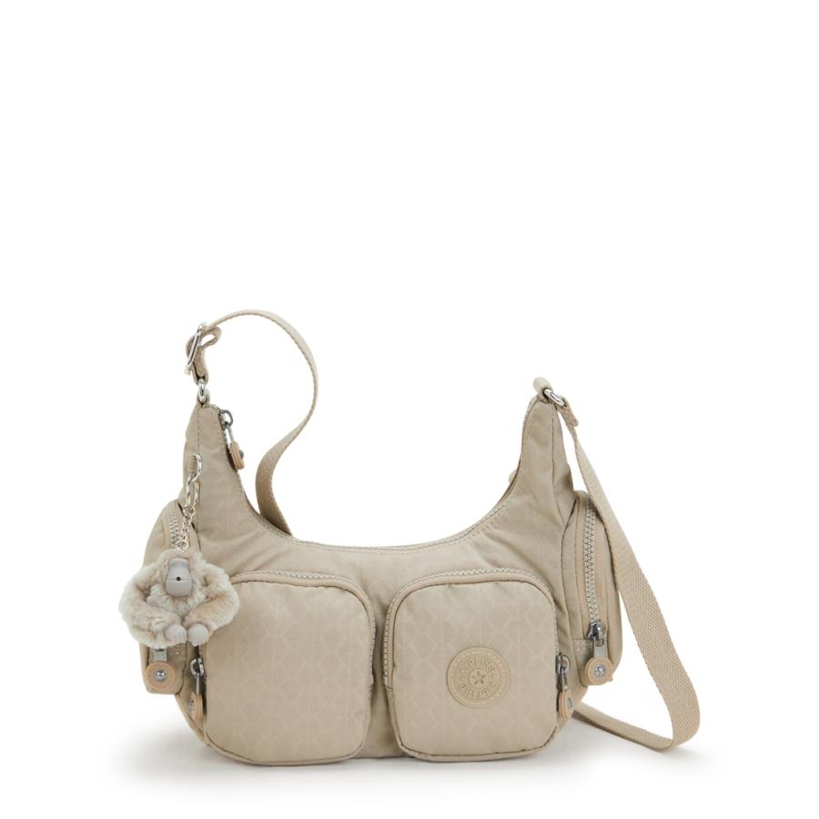 ✅未使用級✅　KIPLING キプリング　ショルダーバッグ　ナイロン　ベージュ 極美品】KIPLING(キプリング)2way ショルダーバッグ ベージュ