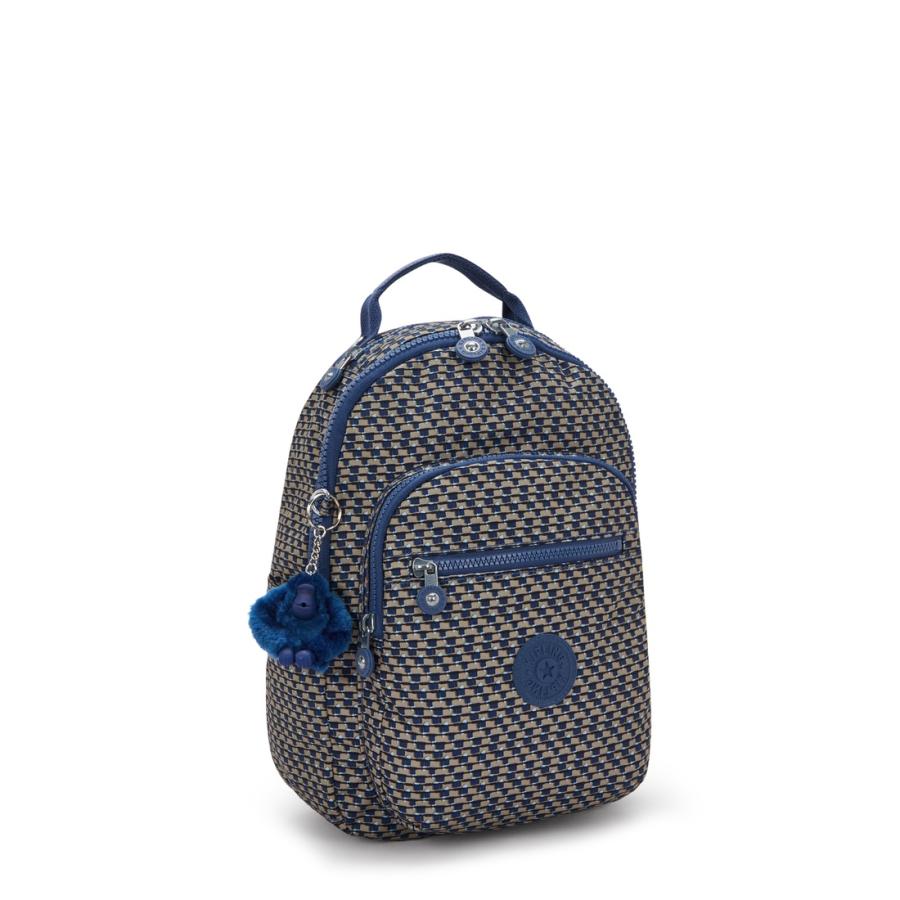 キプリング 公式 リュック バックパック SEOUL S(Blue on Wire) ソウルエス(ブルーオンワイヤー) KI56119PC ベーシックプリント コレクション | kipling | 03