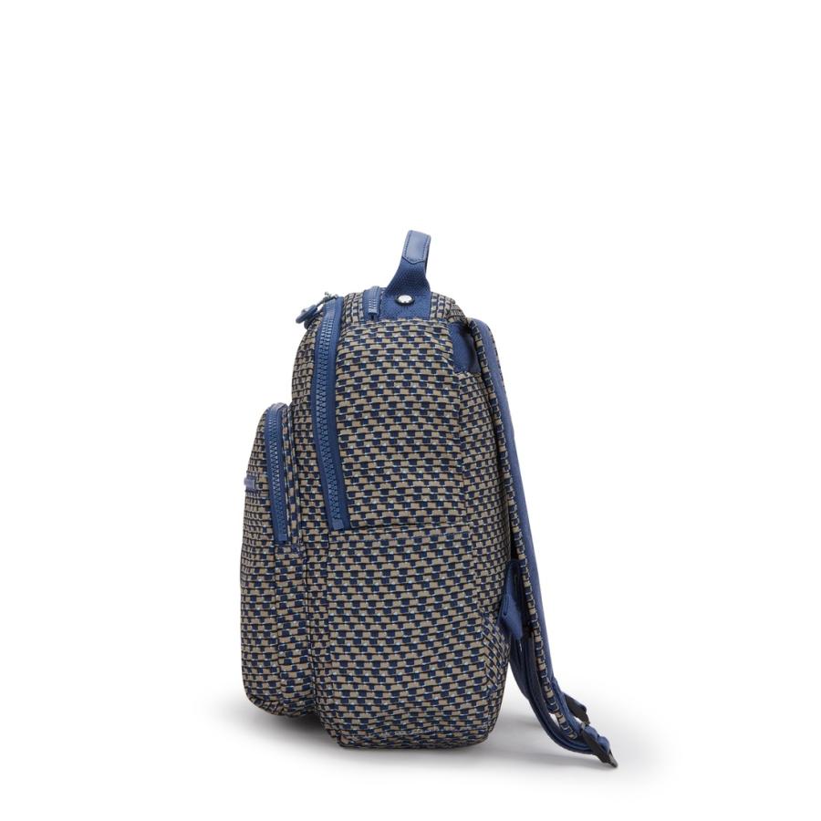 キプリング 公式 リュック バックパック SEOUL S(Blue on Wire) ソウルエス(ブルーオンワイヤー) KI56119PC ベーシックプリント コレクション | kipling | 05