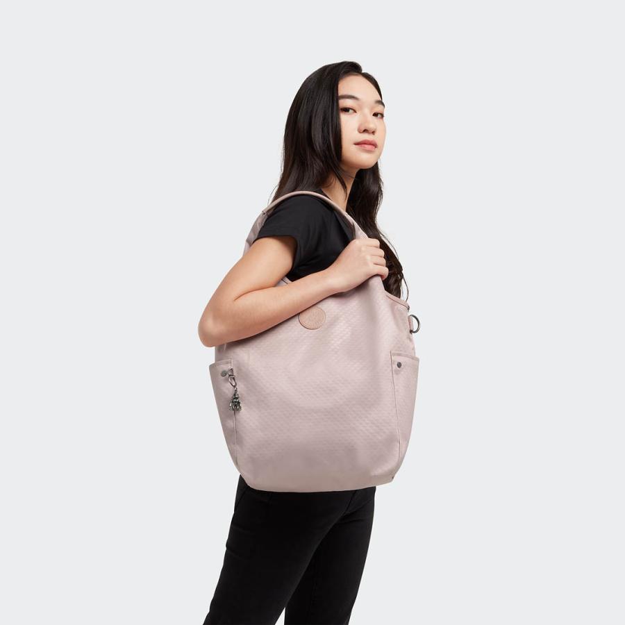 キプリング 公式 トートバッグ URBANA(Pink Flow Emb) アルバーナ(ピンクフローエンボス) KI5750V34 エレベーテッドコレクション | kipling | 06
