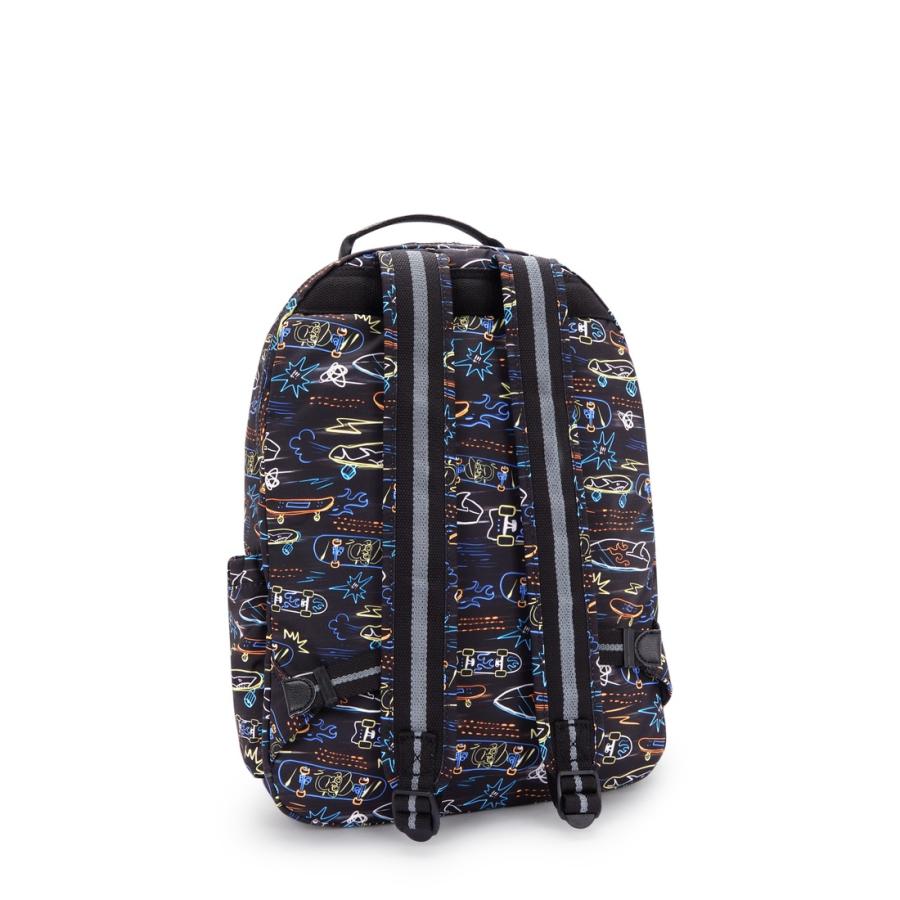 KIPLINGリュックサック SEOUL LAP ブラックネイビー　新品タグ付 kipling（キプリング） 公式 リュック バックパック SEOUL LAP(Neon
