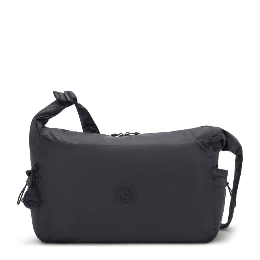 キプリング ショルダーバッグ美品  - 黒 kipling（キプリング） 並行輸入品 ショルダーバッグ アート アルト