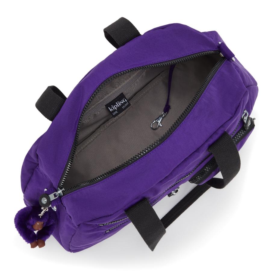特大Kipling キャリーバッグ パープル ボストンバッグ kipling（キプリング） 公式 ボストンバッグ LOGANE(Glorious Purple
