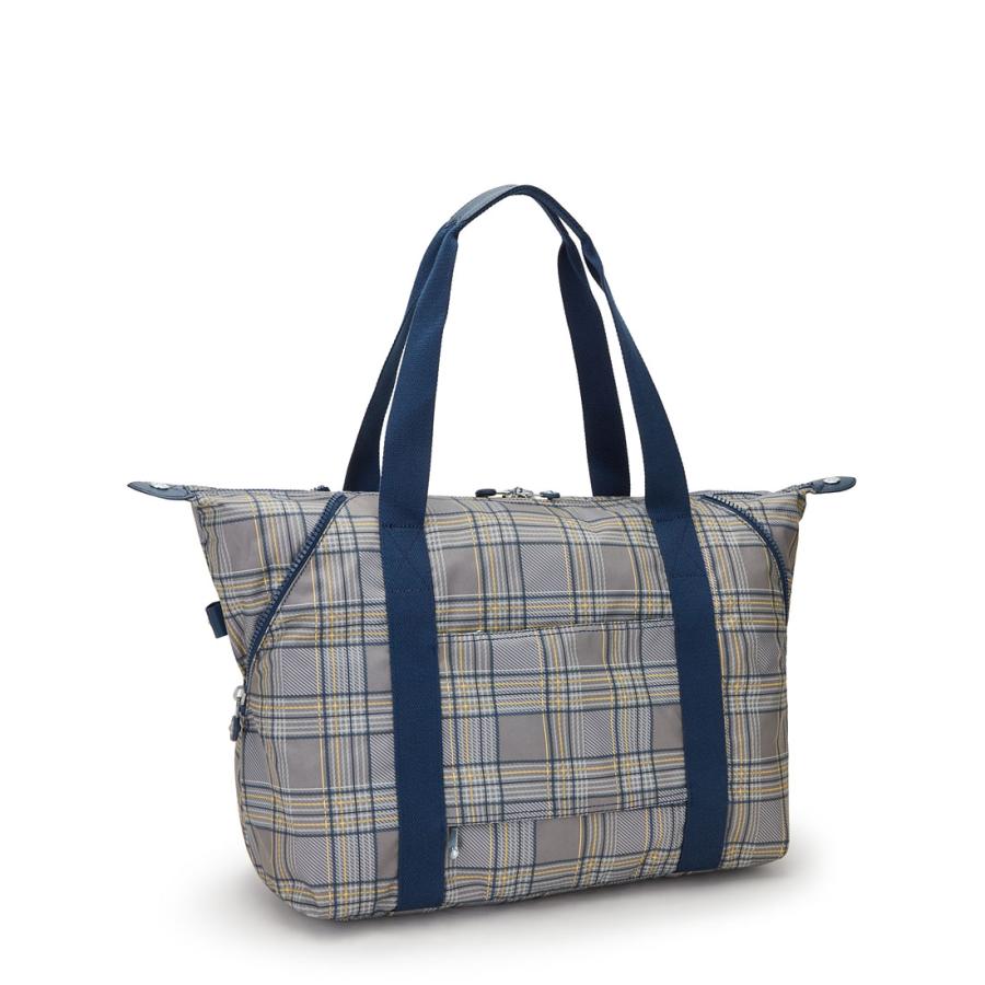 kipling キプリング 公式 ボストンバッグ ART M(Blue Grey Plaid kipling キプリング 公式 ボストンバッグ ART M(Blue Grey Plaid