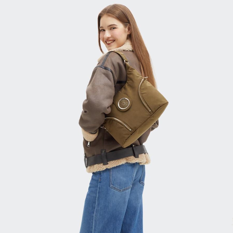 738　KIPLING　キプリング　ショルダーバッグ　ダークローレルスパイス kipling（キプリング） 公式 ショルダーバッグ ILIE(D Laurel Spice