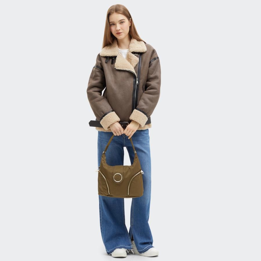 738　KIPLING　キプリング　ショルダーバッグ　ダークローレルスパイス kipling（キプリング） 公式 ショルダーバッグ ILIE(D Laurel Spice