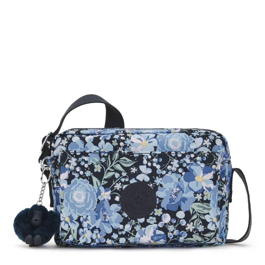 kipling キプリング 公式 ショルダーバッグ ABANU M(Blue Flower