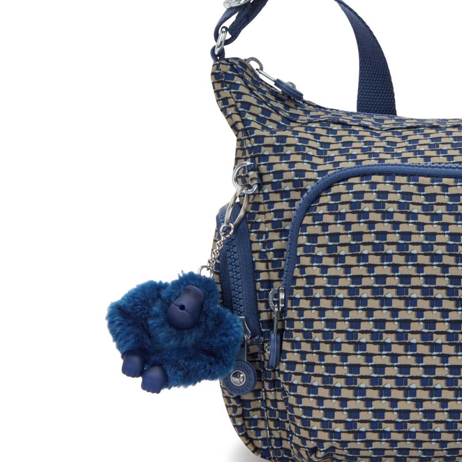 キプリング 公式 ショルダーバッグ GABB S(Blue on Wire) ガブエス(ブルーオンワイヤー) KI66079PC ベーシックプリント コレクション | kipling | 04