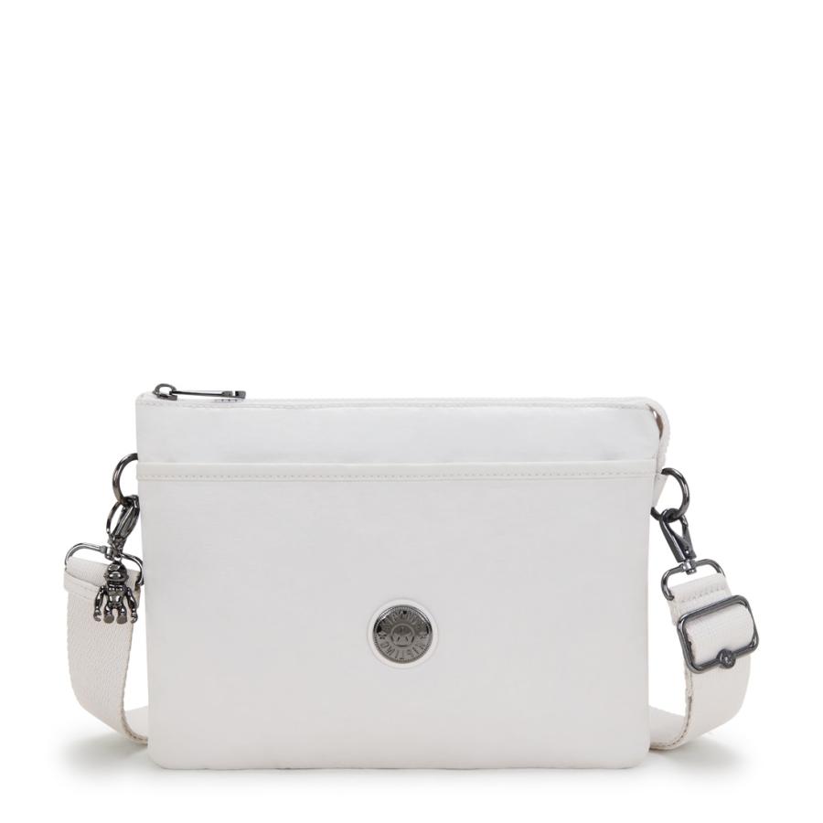 値下げ！美品★キプリング kipling バッグ シルバー 大容量 kipling（キプリング） 公式 ショルダーバッグ RIRI L(Silver Night