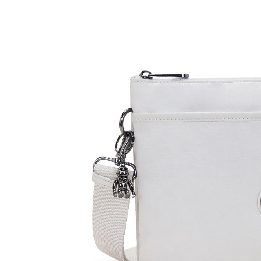 値下げ！美品★キプリング kipling バッグ シルバー 大容量 キプリング Kipling ART MINI （Gleam Silver） B5サイズ ショルダー