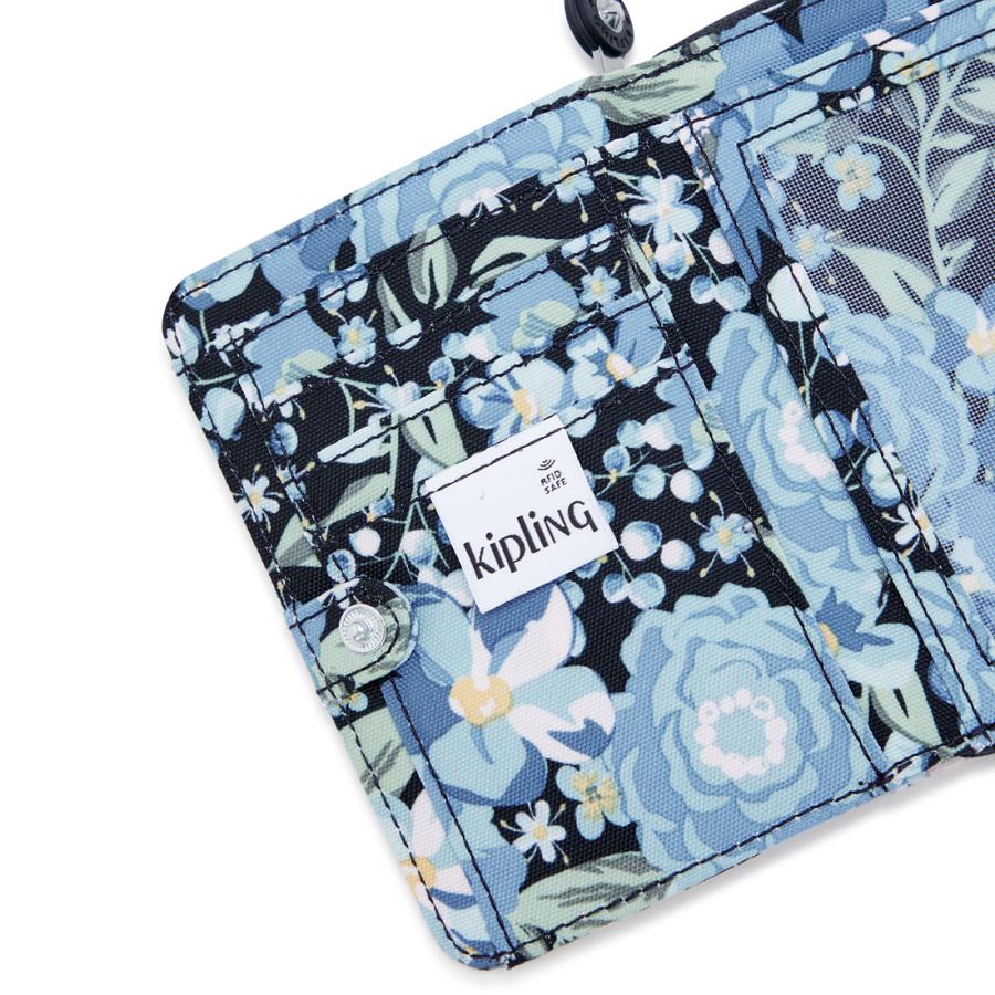 kipling（キプリング） 公式 サイフ MONEY LOVE(Blue Flower Prt