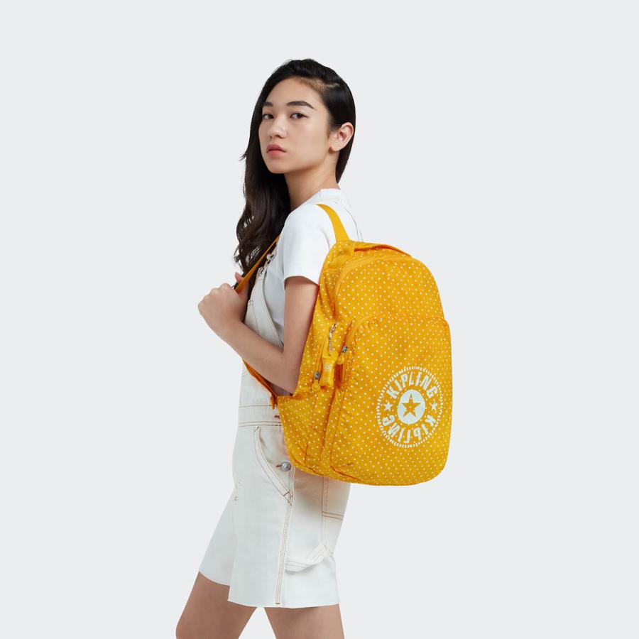 キプリング 公式 リュック バックパック BACKPACK(Soft Dot Yellow) バックパック(ソフトドットイエロー) KI7214M67 GO YOUR OWN WAY｜kipling｜08