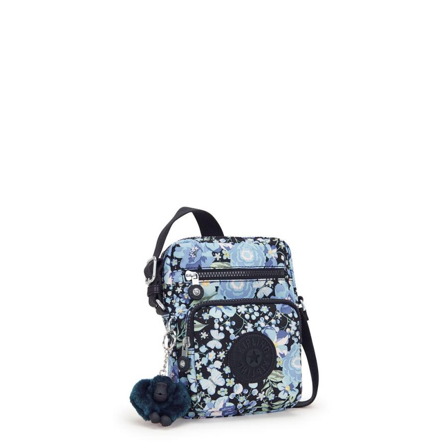kipling（キプリング） 公式 ショルダーバッグ GUNNE(Blue Flower Prt