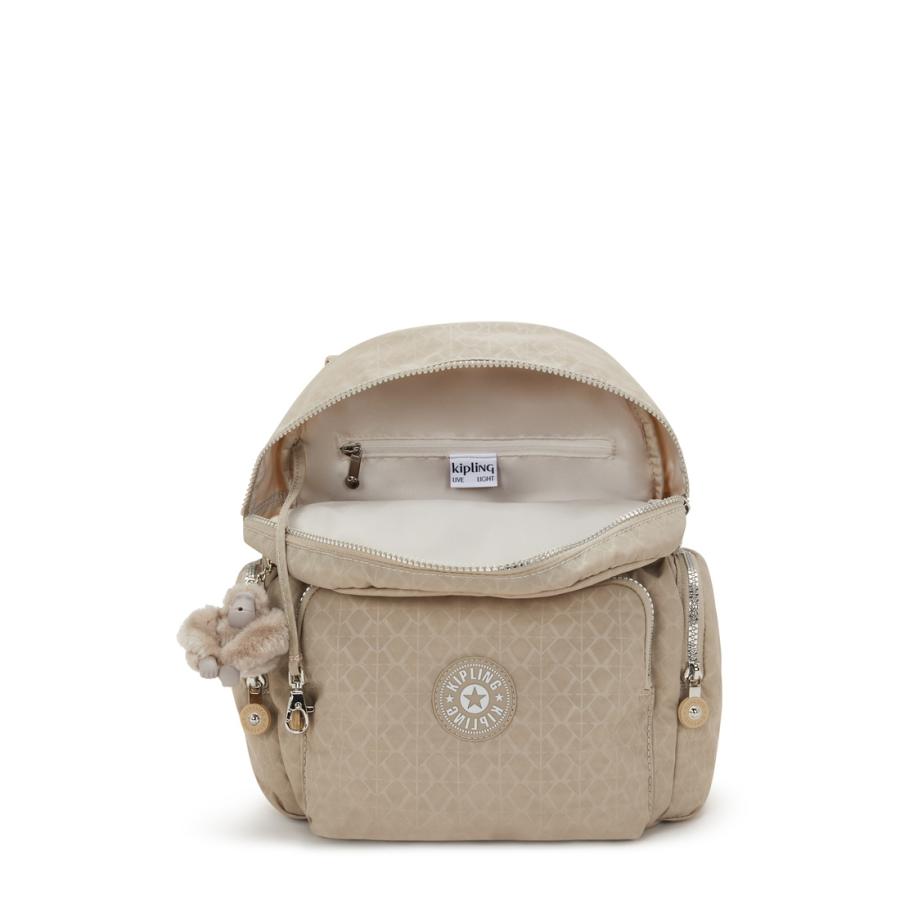 キプリング 公式 リュック バックパック CITY ZIP S(Glorious Be Sil) シティジップエス(グロリアスベージュシルバー) KI735442N 　期間限定価格 2026/7/26 まで | kipling | 02