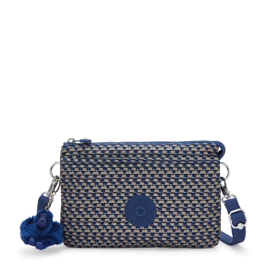 キプリング 公式 ショルダーバッグ RIRI(Blue on Wire) リリ(ブルーオンワイヤー) KI77809PC ベーシックプリント コレクション | kipling