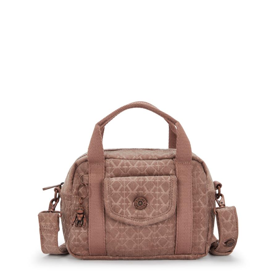kipling（キプリング） 公式 ボストンバッグ KAZIA(Sign Brown Cord