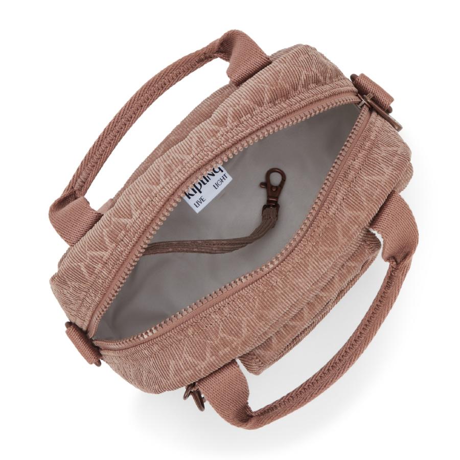 kipling（キプリング） 公式 ボストンバッグ KAZIA(Sign Brown Cord
