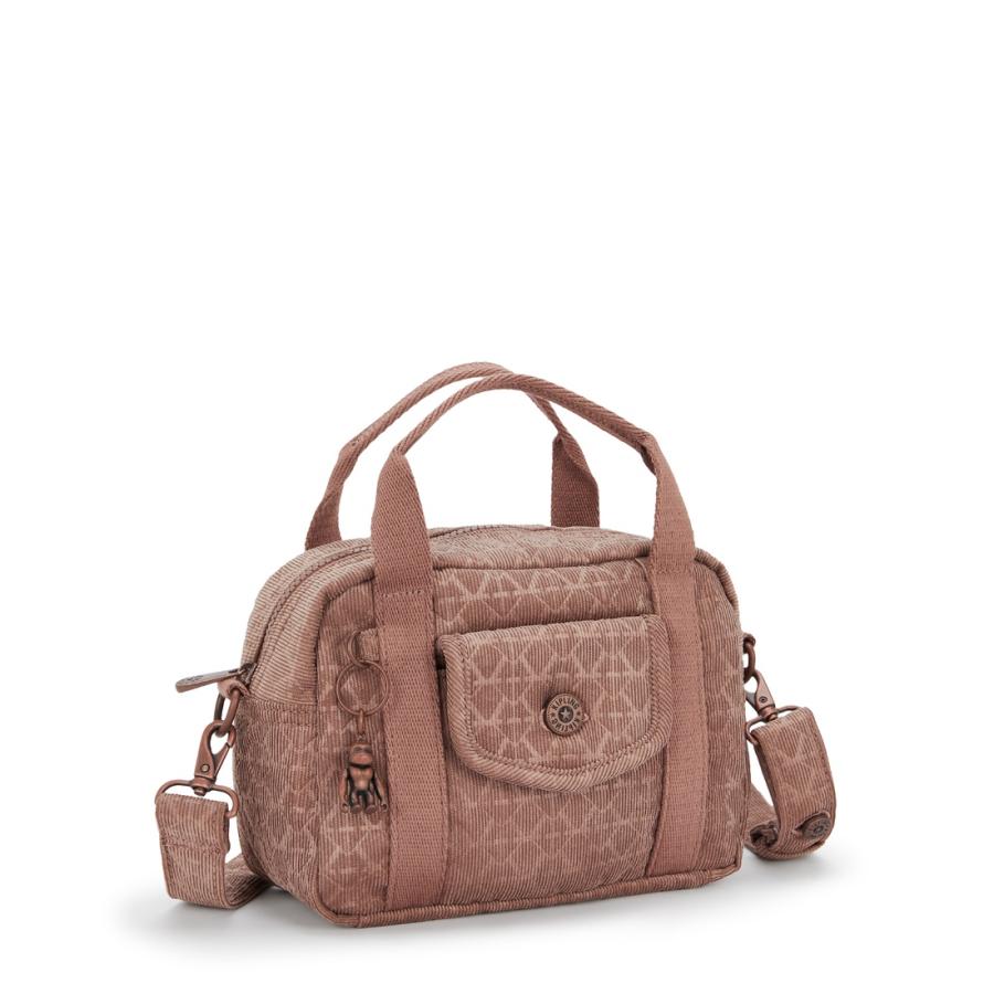 kipling（キプリング） 公式 ボストンバッグ KAZIA(Sign Brown Cord