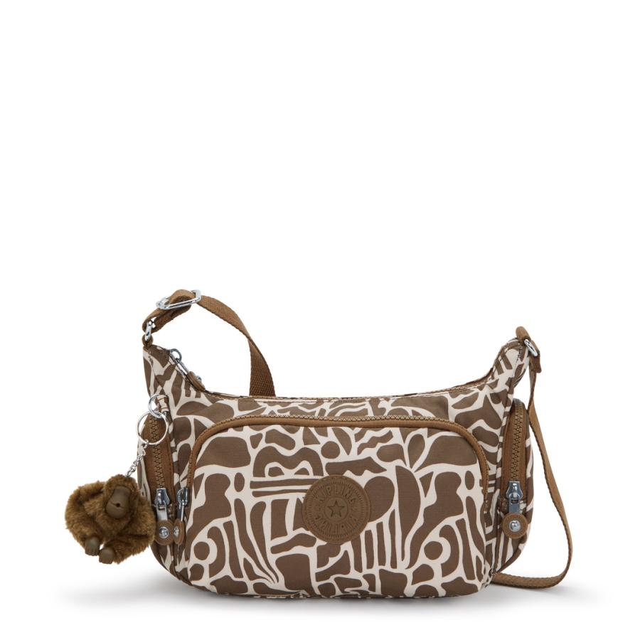 キプリング 公式 ショルダーバッグ GABBETTE S(Cocktail Khaki) ギャビエッティエス(カクテルカーキ) KI81179GD ベーシックプリント コレクション | kipling